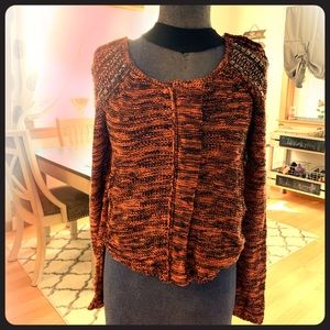 Astr cropped military knit sweater Gorgeous!